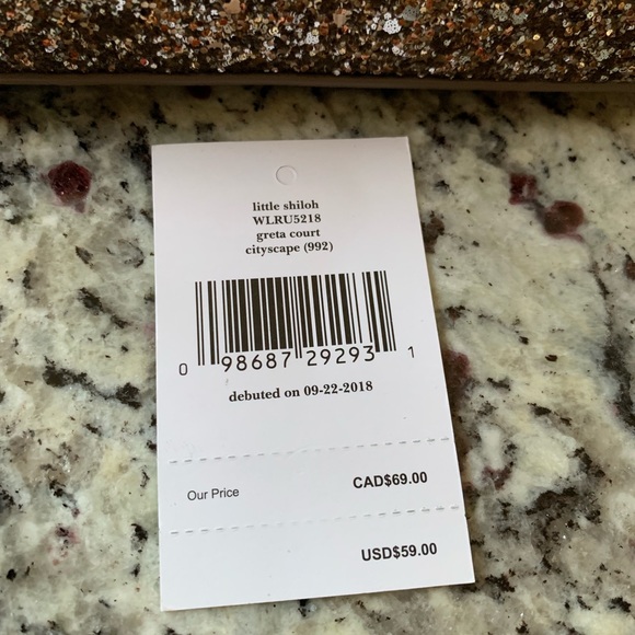 NWT Authentic Kate Spade Glitter Makeup Bag - Picture 3 of 6